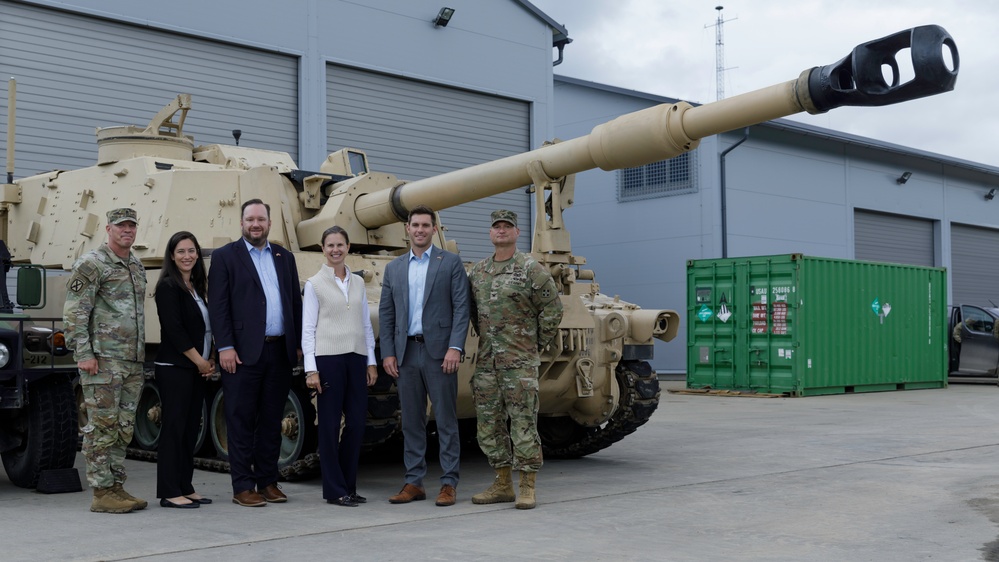 Congressional staff members explore 4th Infantry Division Artillery operations in Latvia