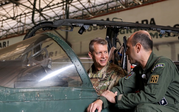 Hokanson visits New York Guardsmen training in Brazil
