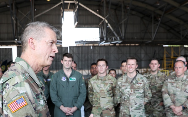 Hokanson visits New York Guardsmen training in Brazil