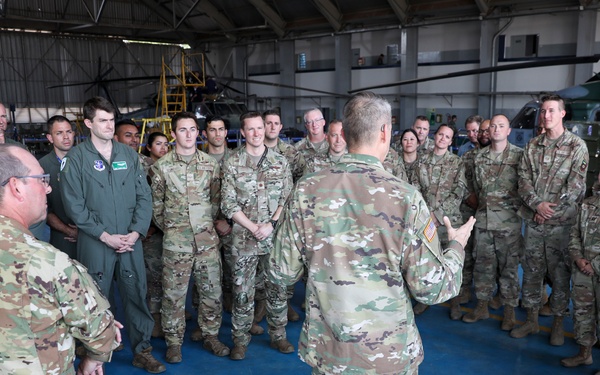 Hokanson visits New York Guardsmen training in Brazil