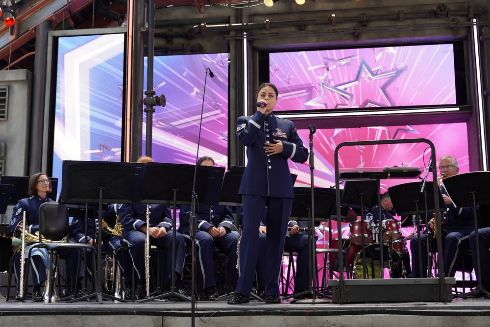 562nd Air Force Band plays at Disneyland on July 4th