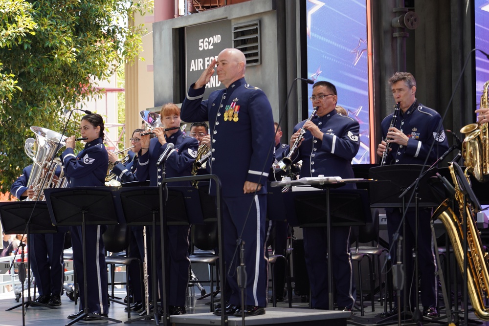 562nd Air Force Band plays at Disneyland on July 4th