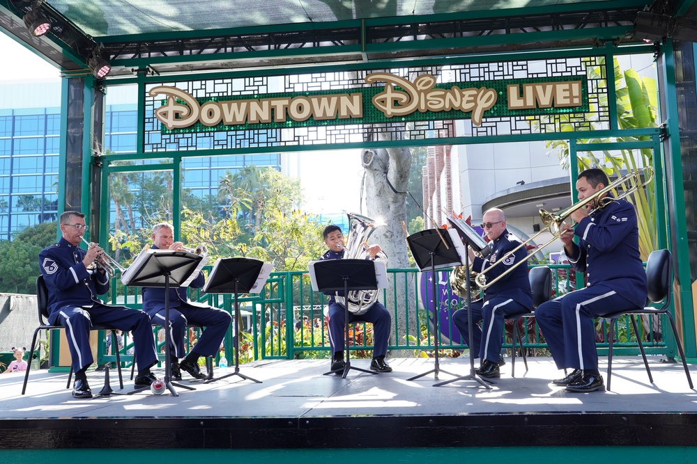 562nd Air Force Band plays at Disneyland on July 4th