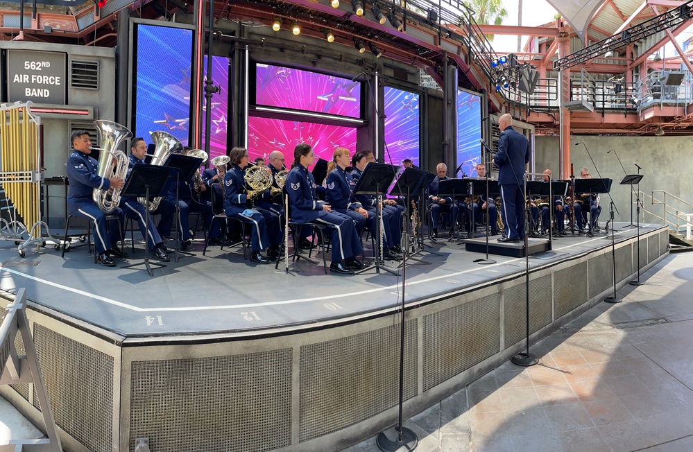 562nd Air Force Band plays at Disneyland on July 4th