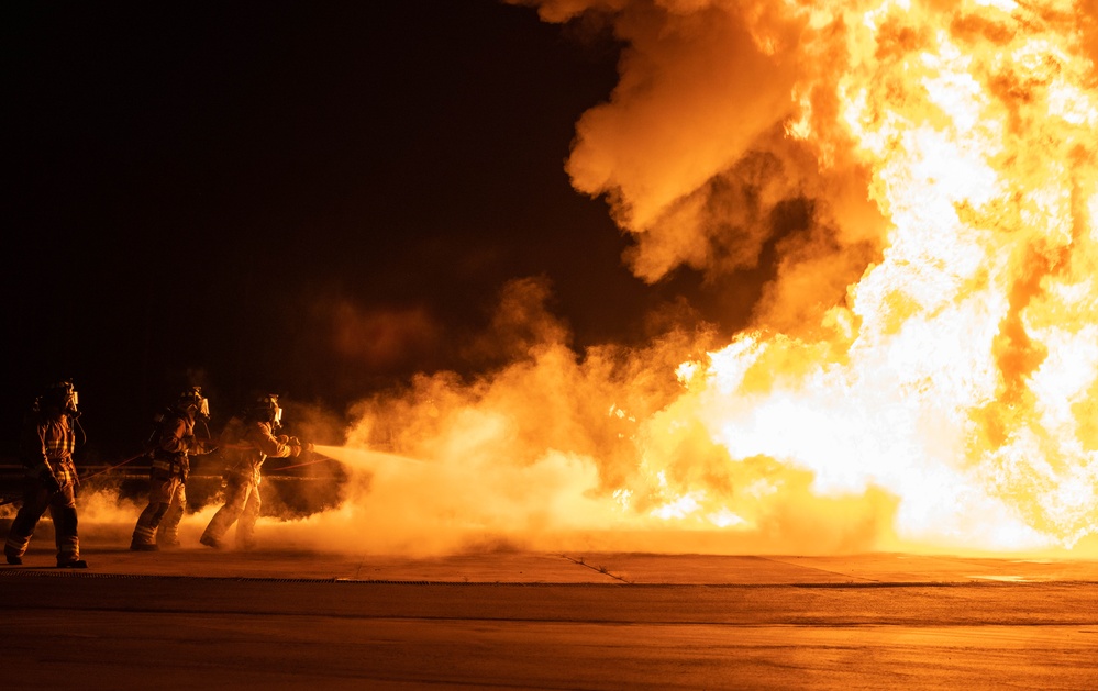 ARFF Burn Drill Training