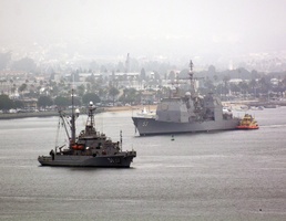 USNS Grasp Successfully Completes Tow of Decommissioned Mobile Bay