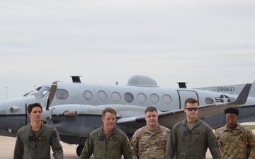 MC-12W crew lands at JBSA-Lackland