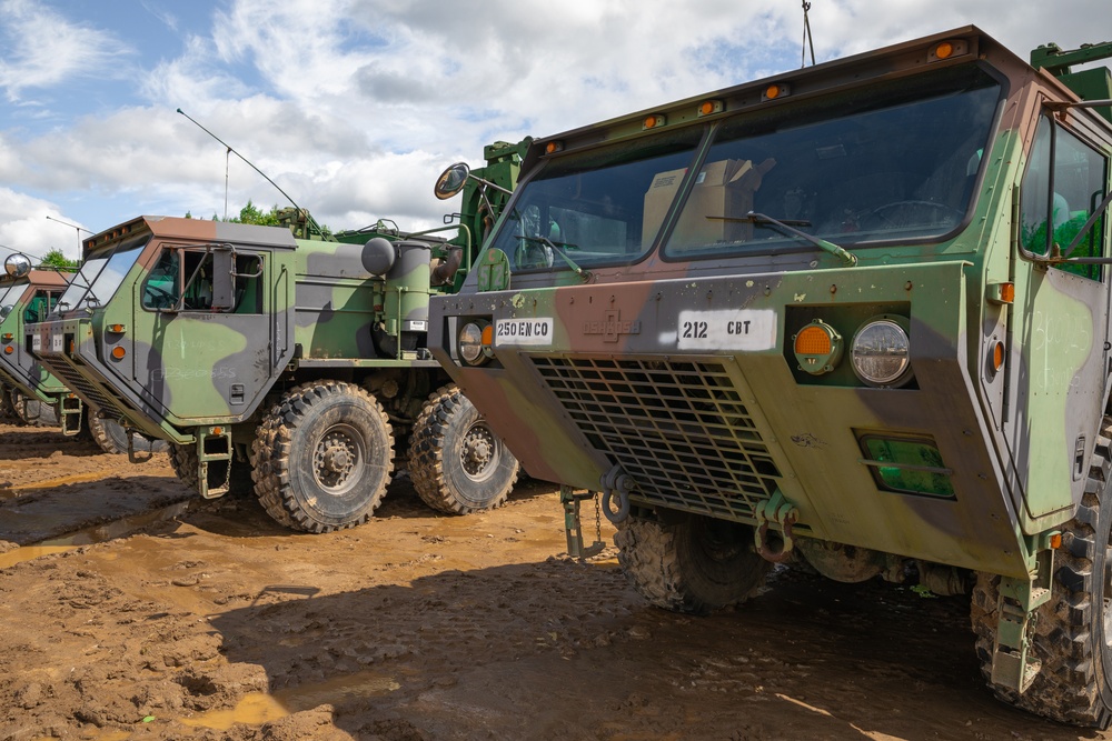 CT's 250th Engineer Company Builds Improved Ribbon Bridge during Annual Training