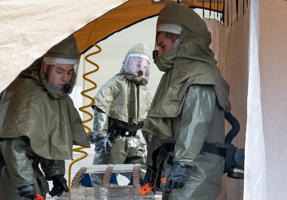 354th Medical Group conducts Decontamination Training