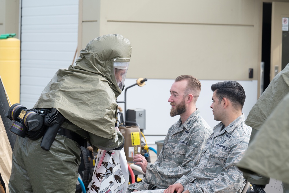 354th Medical Group conducts Decontamination Training