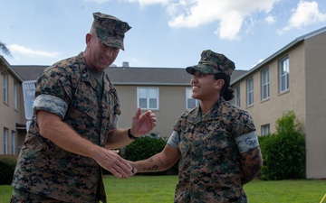 6th Marine Corps District's Pacesetters of the Month for August 2023
