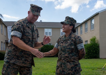 6th Marine Corps District's Pacesetters of the Month for August 2023