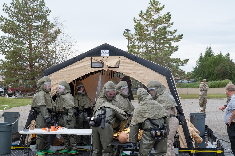 354th Medical Group conducts Decontamination Training