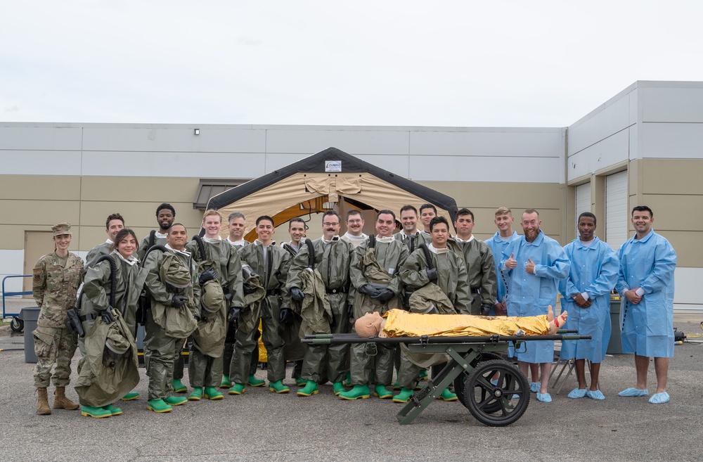 354th Medical Group conducts Decontamination Training