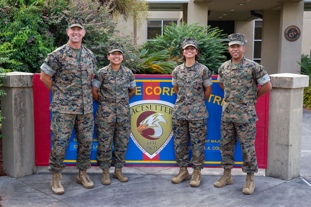 6th Marine Corps District's Pacesetters of the Month for August 2023