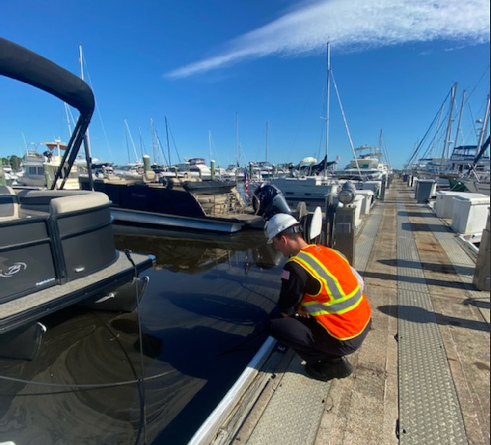 Coast Guard conducts marina inspections following Hurricane Idalia