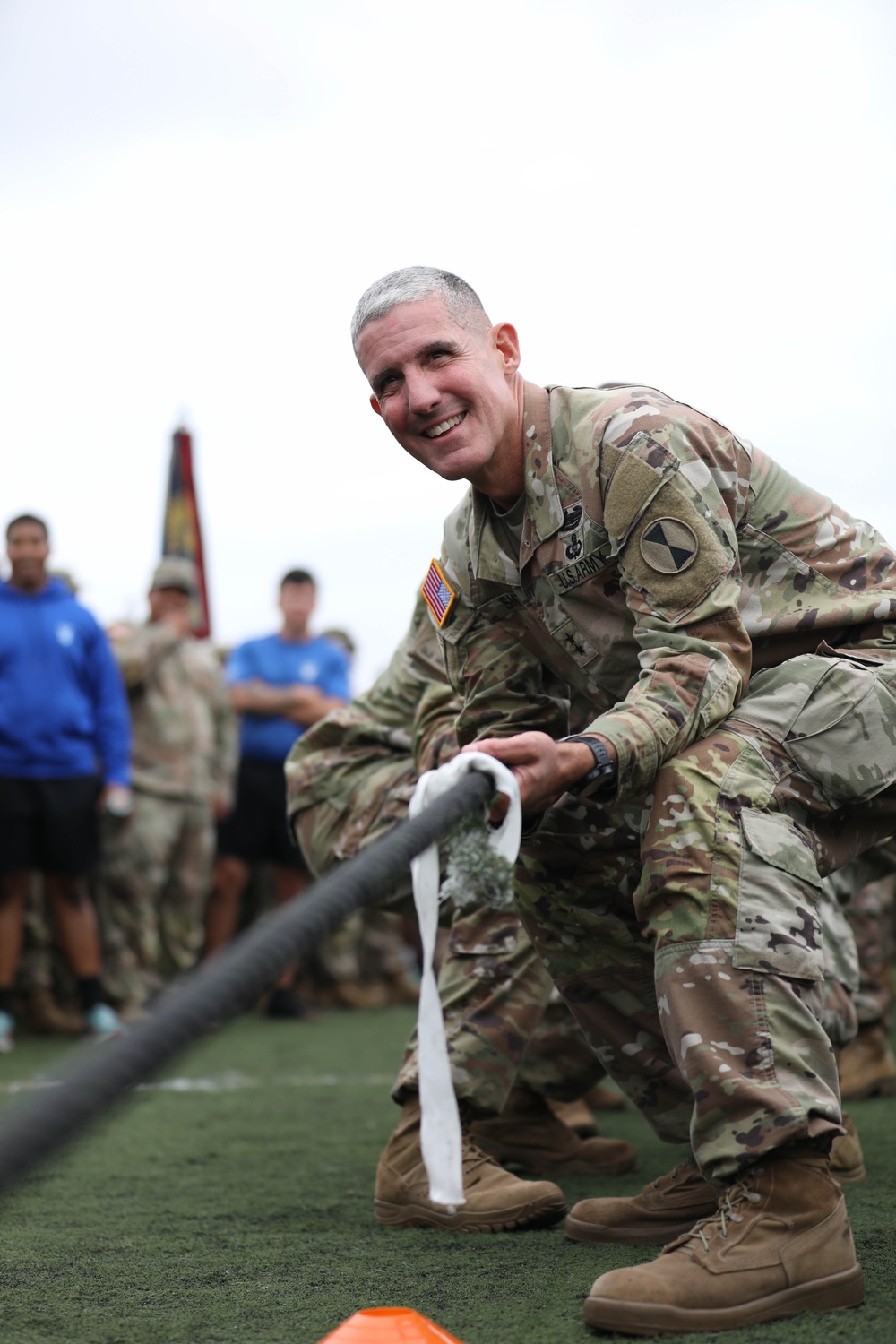 Pulling it together: 7th ID soldiers compete in tug-of-war competition for the Week of the Bayonet