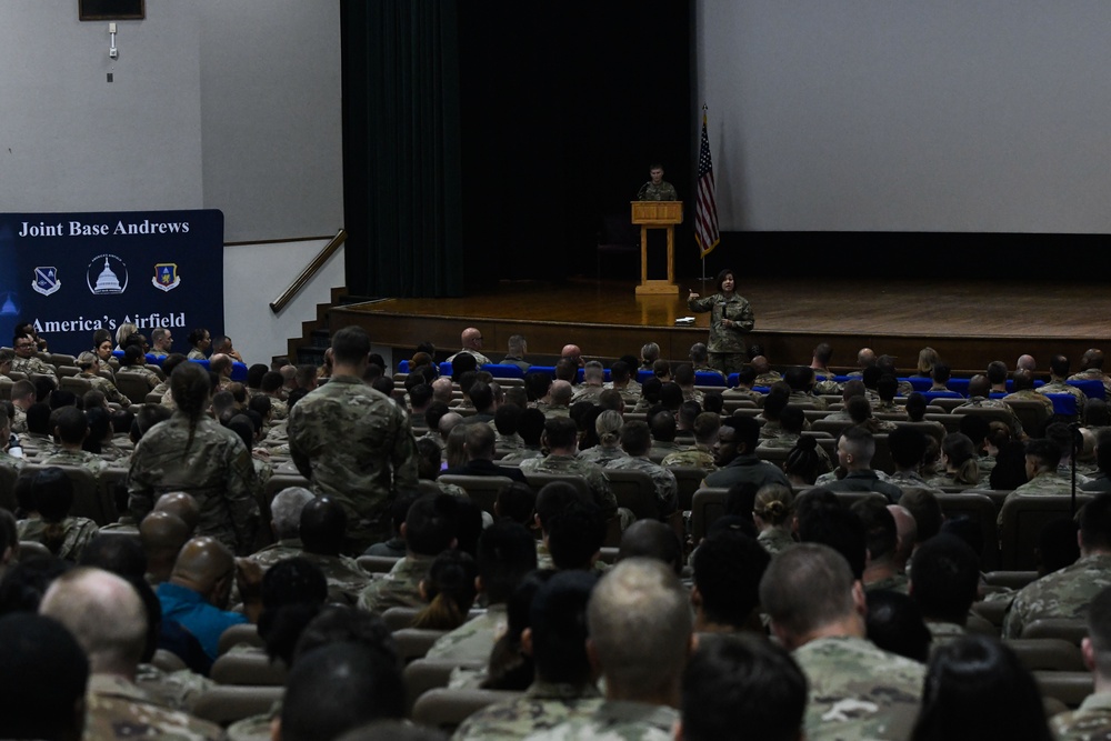 'Serving during a consequential time': Top enlisted leader engages with Airmen at Joint Base Andrews