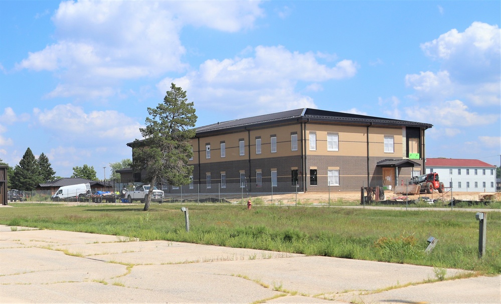 August 2023 construction operations of $11.96 million transient training brigade headquarters at Fort McCoy