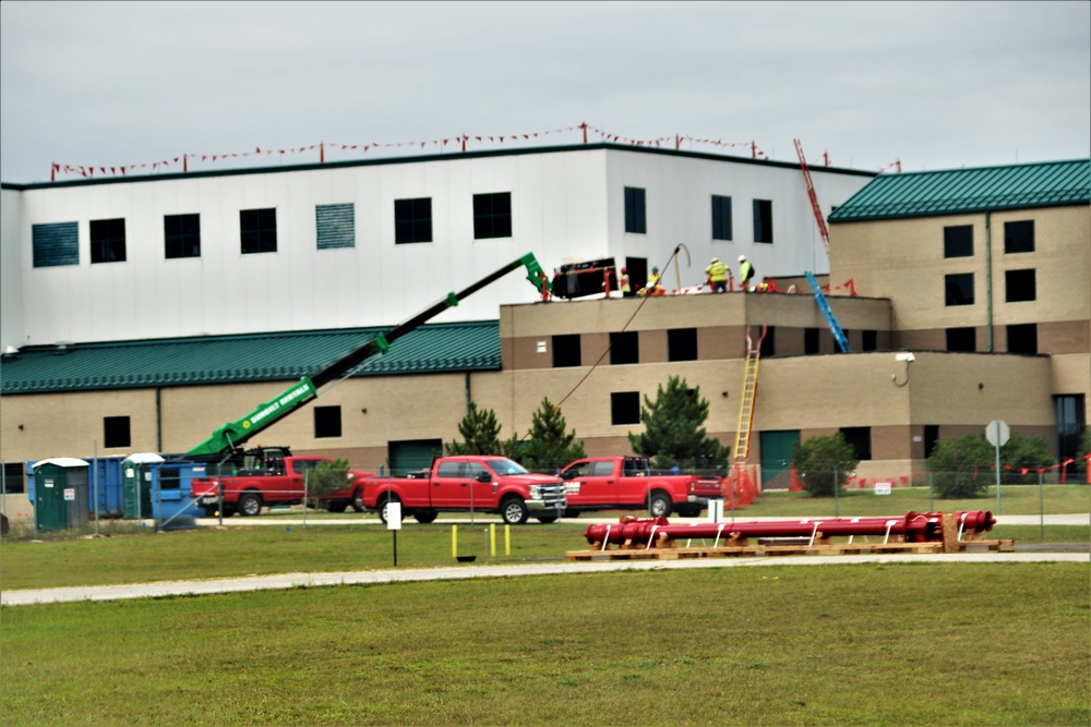 Army Corps of Engineer-led project at Sparta-Fort McCoy Airport, cantonment area underway for new roofing at Fort McCoy