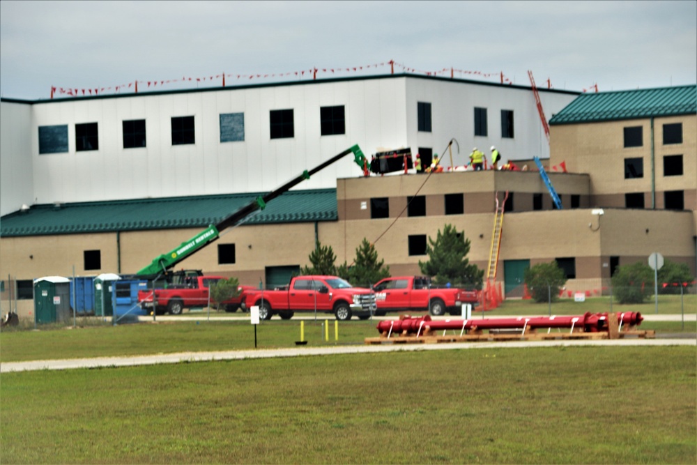 Army Corps of Engineer-led project at Sparta-Fort McCoy Airport, cantonment area underway for new roofing at Fort McCoy