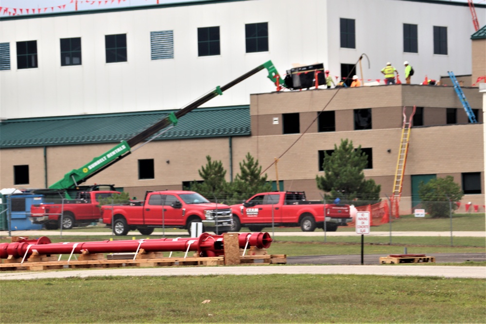 Army Corps of Engineer-led project at Sparta-Fort McCoy Airport, cantonment area underway for new roofing at Fort McCoy