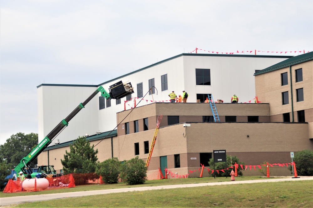 Army Corps of Engineer-led project at Sparta-Fort McCoy Airport, cantonment area underway for new roofing at Fort McCoy