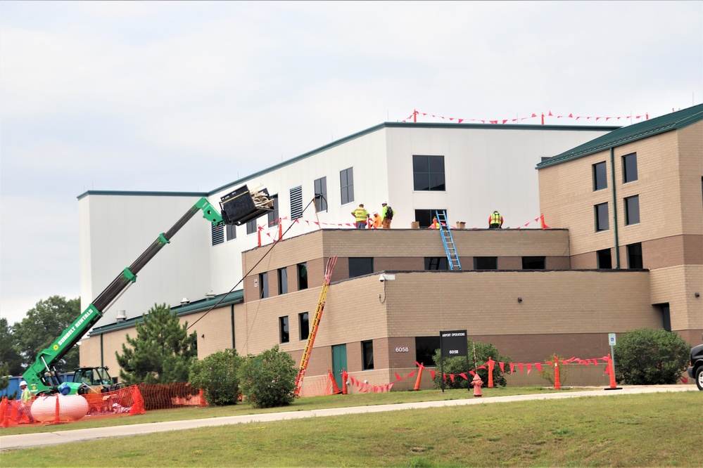 Army Corps of Engineer-led project at Sparta-Fort McCoy Airport, cantonment area underway for new roofing at Fort McCoy