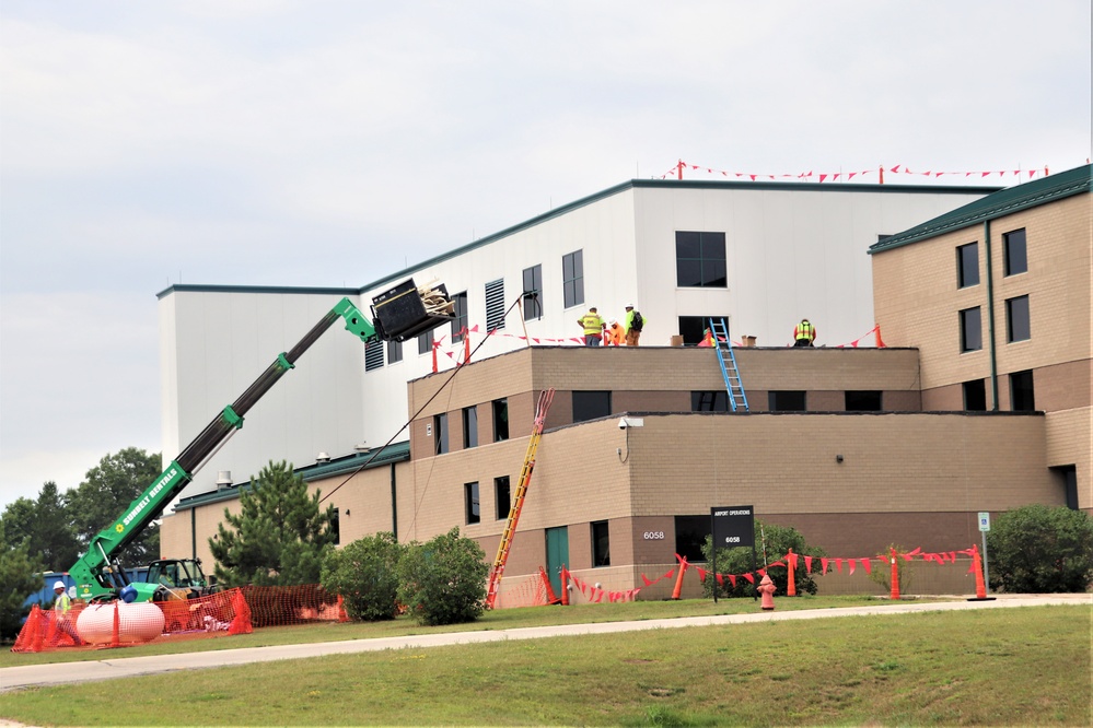 Army Corps of Engineer-led project at Sparta-Fort McCoy Airport, cantonment area underway for new roofing at Fort McCoy