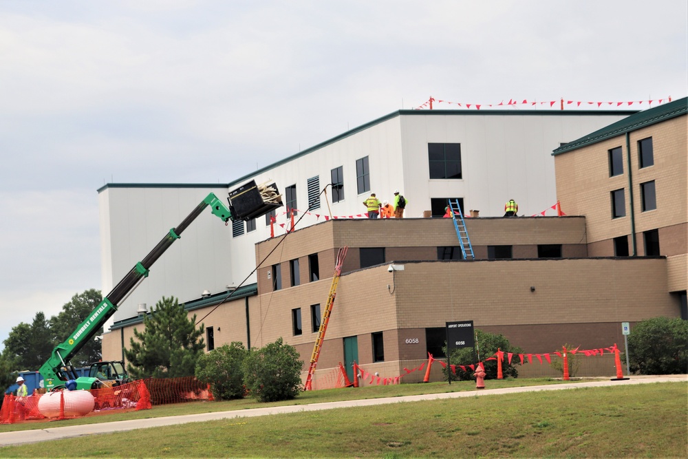 Army Corps of Engineer-led project at Sparta-Fort McCoy Airport, cantonment area underway for new roofing at Fort McCoy