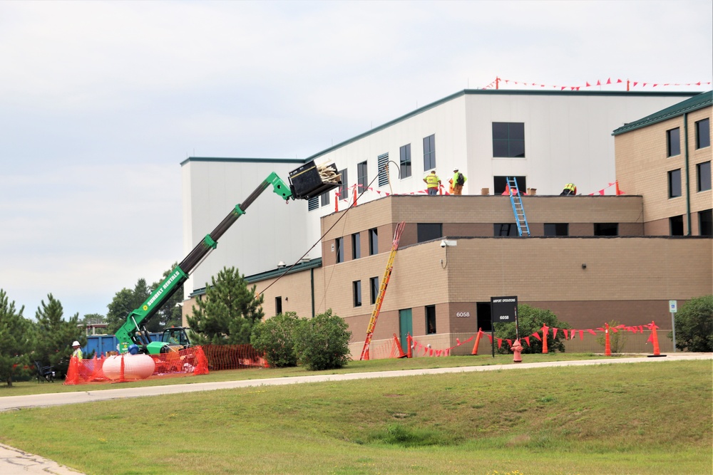 Army Corps of Engineer-led project at Sparta-Fort McCoy Airport, cantonment area underway for new roofing at Fort McCoy