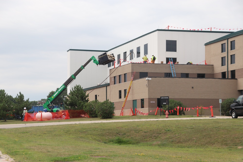 Army Corps of Engineer-led project at Sparta-Fort McCoy Airport, cantonment area underway for new roofing at Fort McCoy