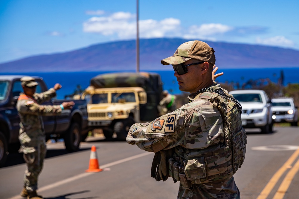 JTF-50's Dedicated Safety Efforts Continue in Lahaina After Wildfire