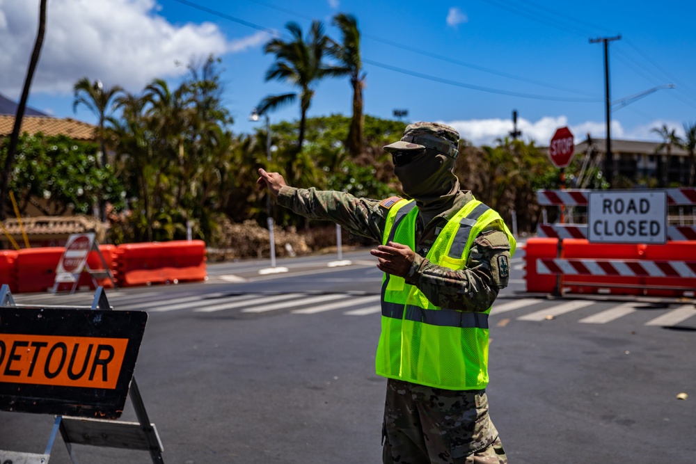 JTF-50's Dedicated Safety Efforts Continue in Lahaina After Wildfire