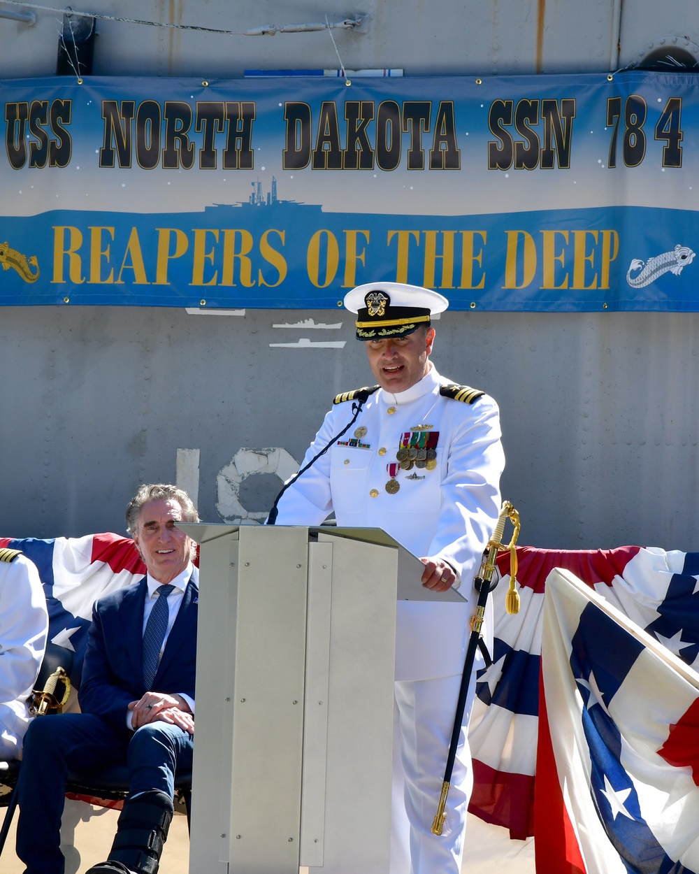 USS North Dakota (SSN 784) Change of Command