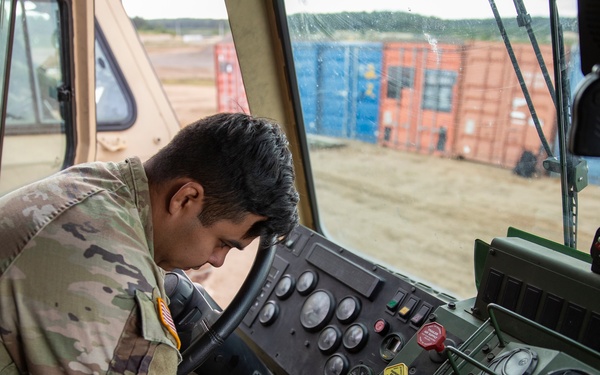 228th BSC Soldiers provide logistical support for Arcane Thunder 23