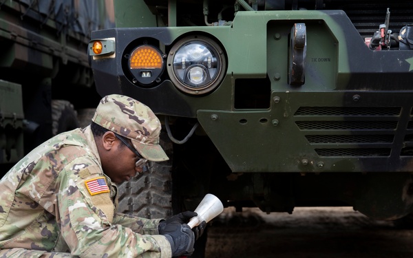 228th BSC Soldiers provide logistical support for Arcane Thunder 23