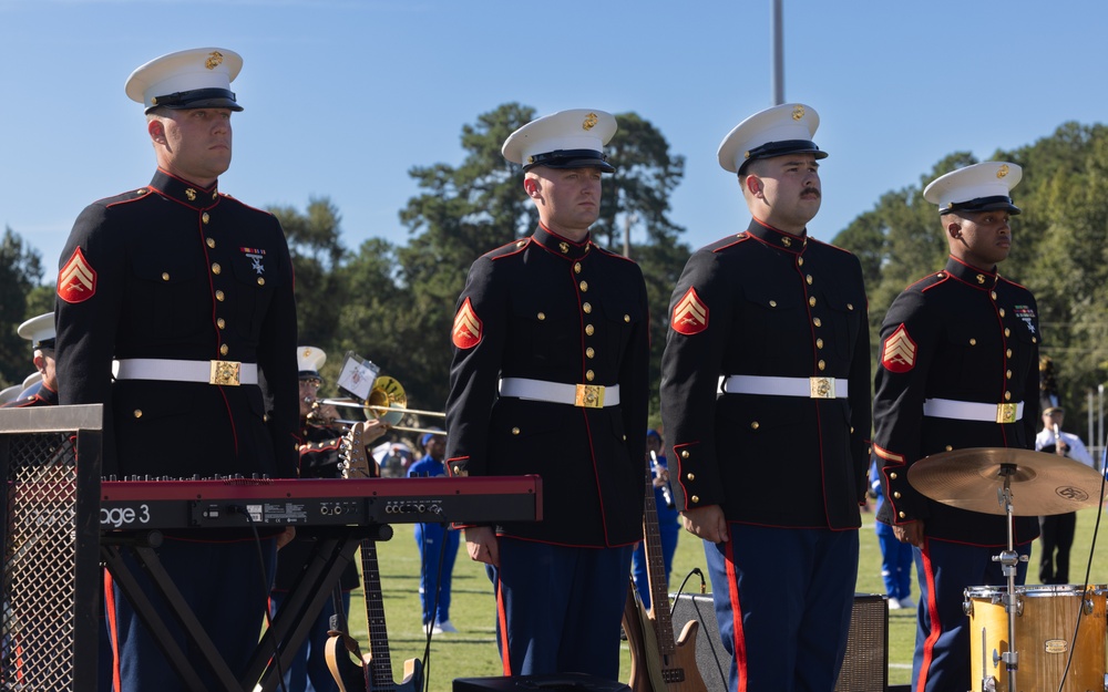 2d MARDIV Band Performs at the University of North Carolina Pembroke