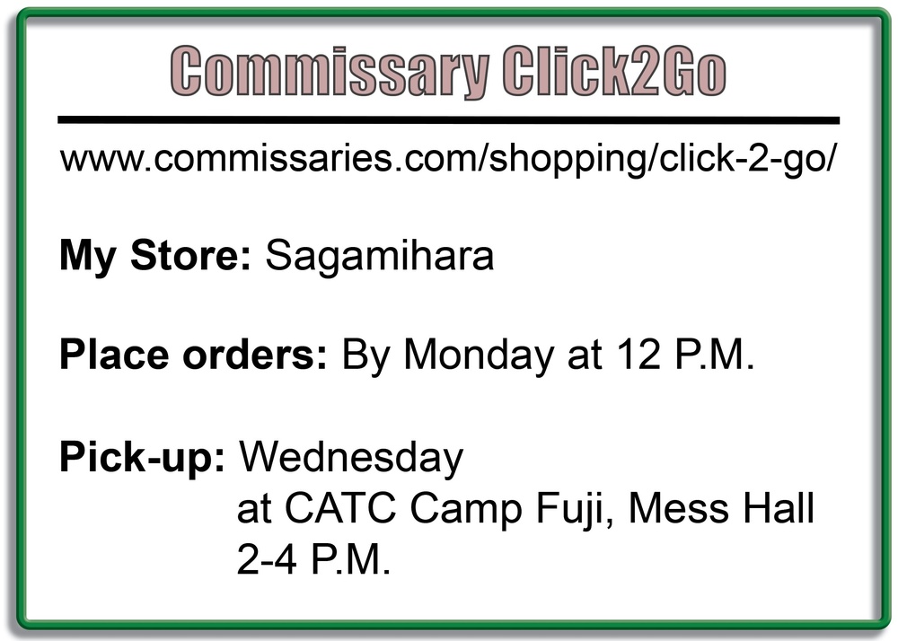 CATC Commissary Visual Aid
