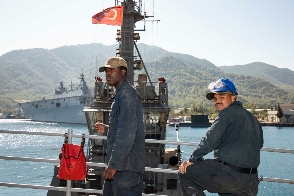 USS Normandy Departs Aksaz Naval Base, Turkiye