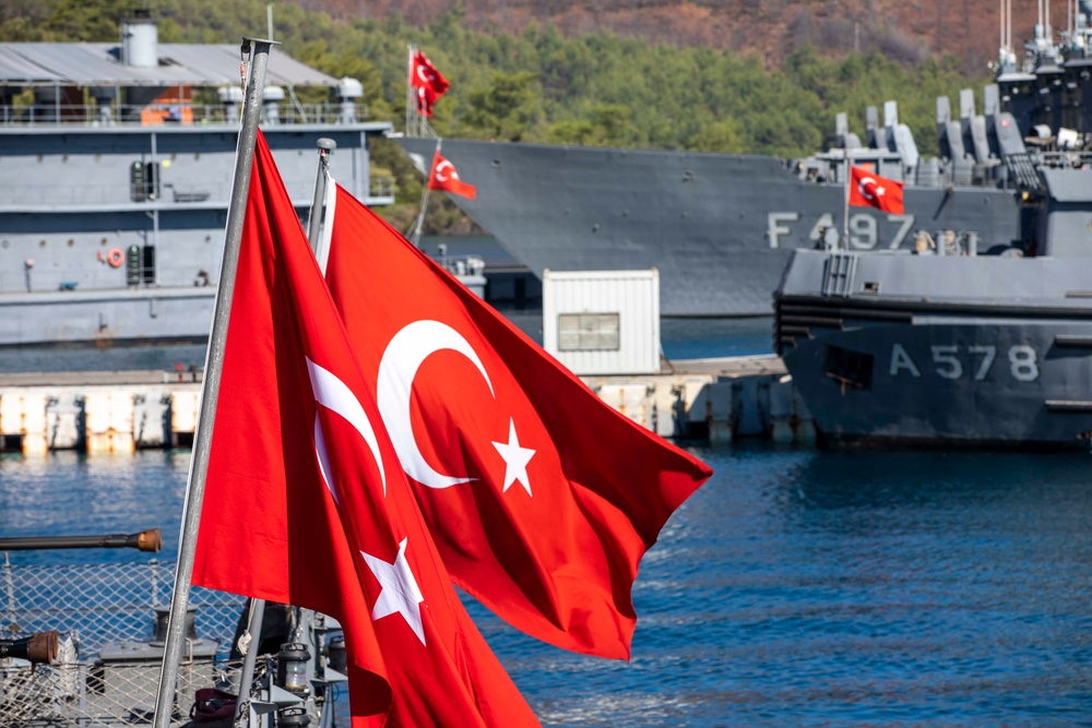 USS Normandy Departs Aksaz Naval Base, Turkiye