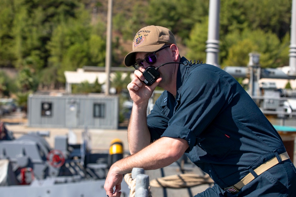 USS Normandy Departs Aksaz Naval Base, Turkiye