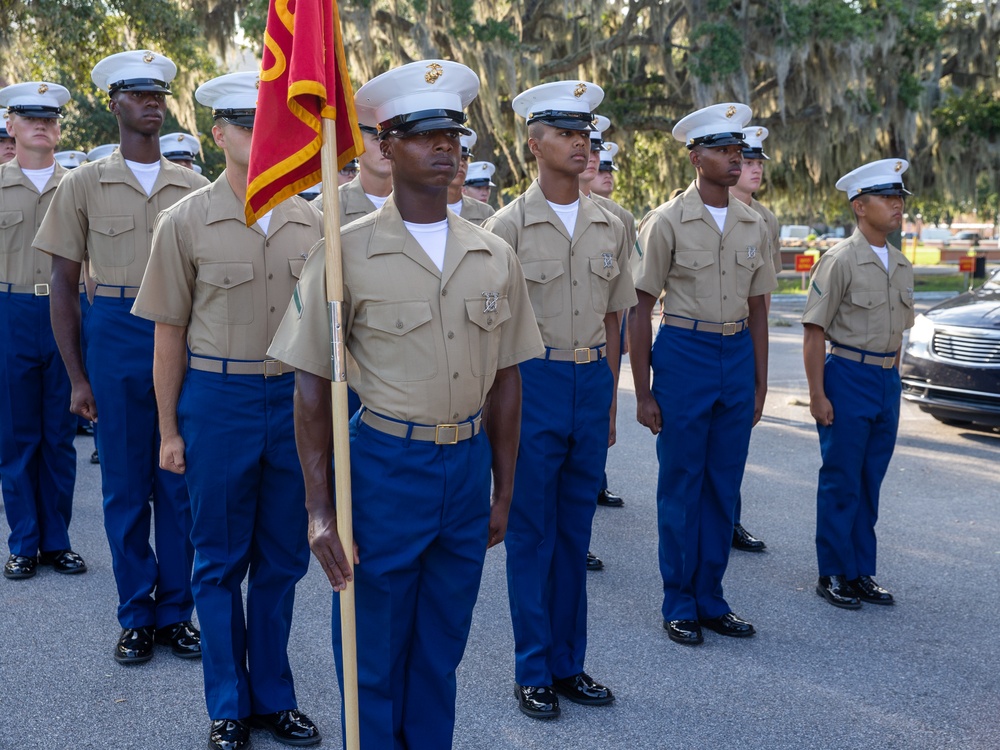 Atlanta native graduates as honor graduate for platoon 2069, Hotel Company, Marine Corps Recruit Depot Parris Island