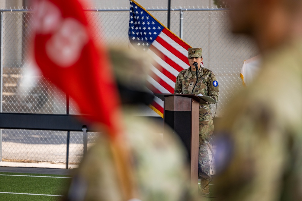 Alpha Co. Welcomes New Commander By: Spc. Joshua Taeckens