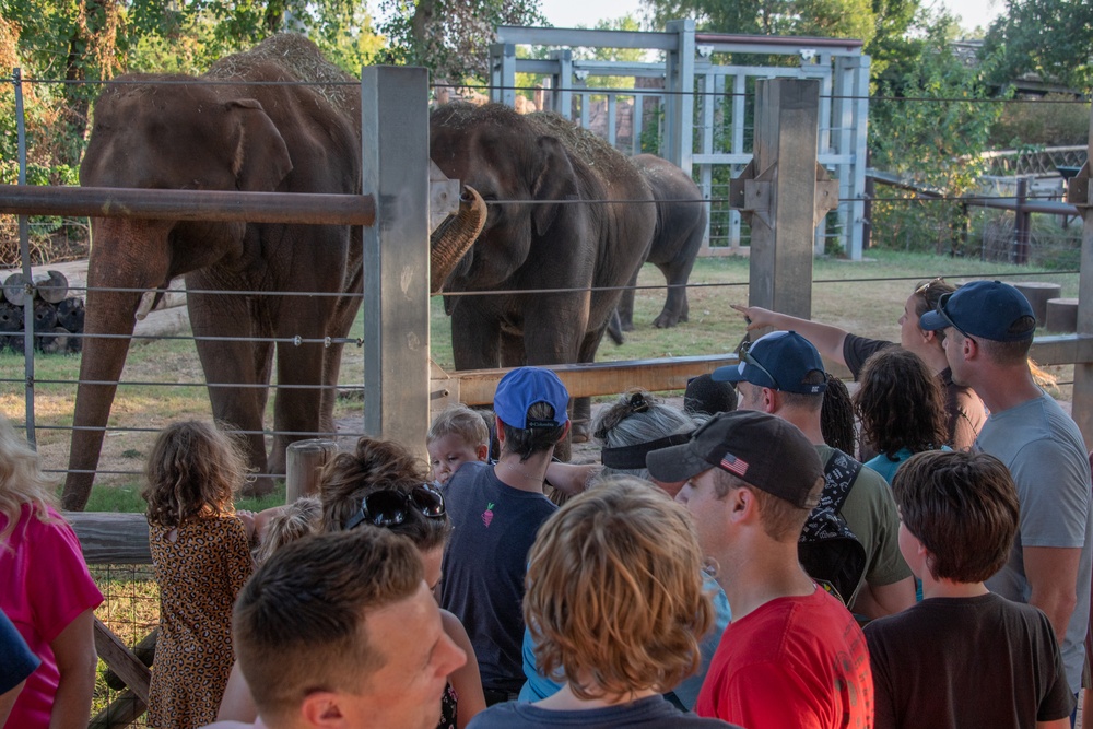 Let the wild rumpus start! 137th SOW Airmen escape to zoo after dark