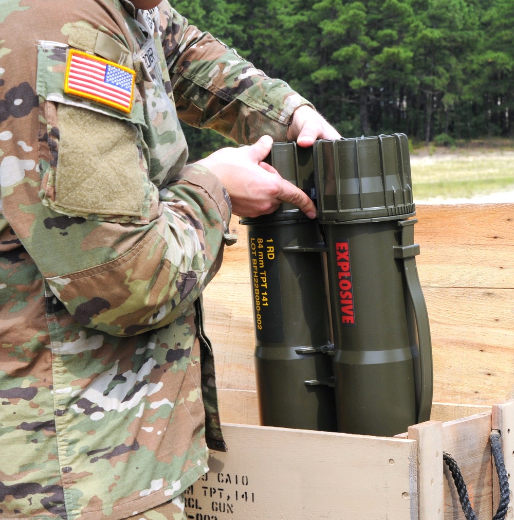 Fort Dix – 1 BN 175 INF Battalion Trains with the Carl Gustav Recoilless Rifle