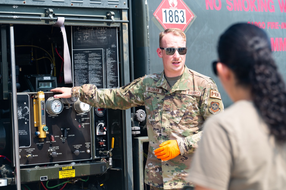 375th LRS holds immersion tour for 375th MSG Airmen