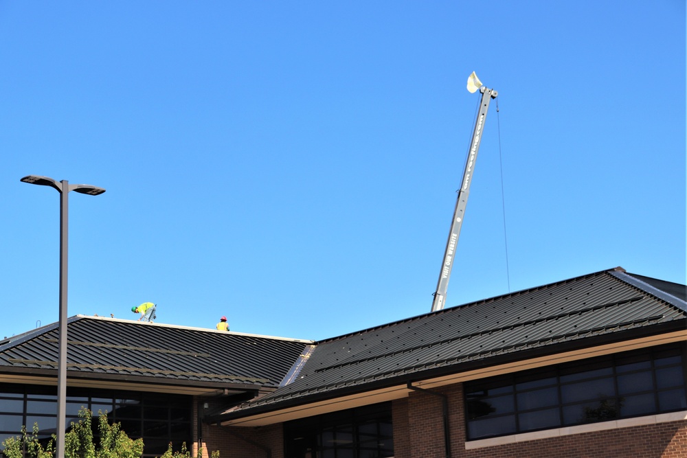 Army Corps of Engineer-led project at Sparta-Fort McCoy Airport, cantonment area underway for new roofing at Fort McCoy