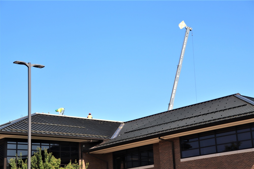 Army Corps of Engineer-led project at Sparta-Fort McCoy Airport, cantonment area underway for new roofing at Fort McCoy