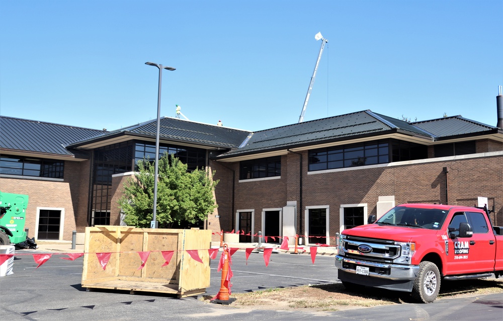 Army Corps of Engineer-led project at Sparta-Fort McCoy Airport, cantonment area underway for new roofing at Fort McCoy